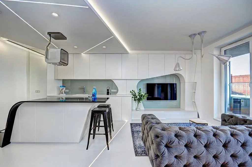 Bed&Bath Futuristic Apartment Krakow